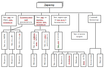 Рисунок 1. 1. Организационная структура организации.