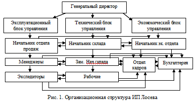 Организационная структура ИП Лосева