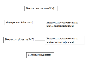 Рисунок 1 – Структура бюджетной системы РФ