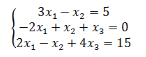 Решить систему линейных уравнений с помощью обратной матрицы