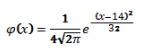 Плотность вероятности нормально распределенной случайной величины Х