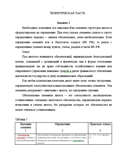 Контрольная работа по Налогам и налоговой системе РФ Вариант №4 [02.05.15]